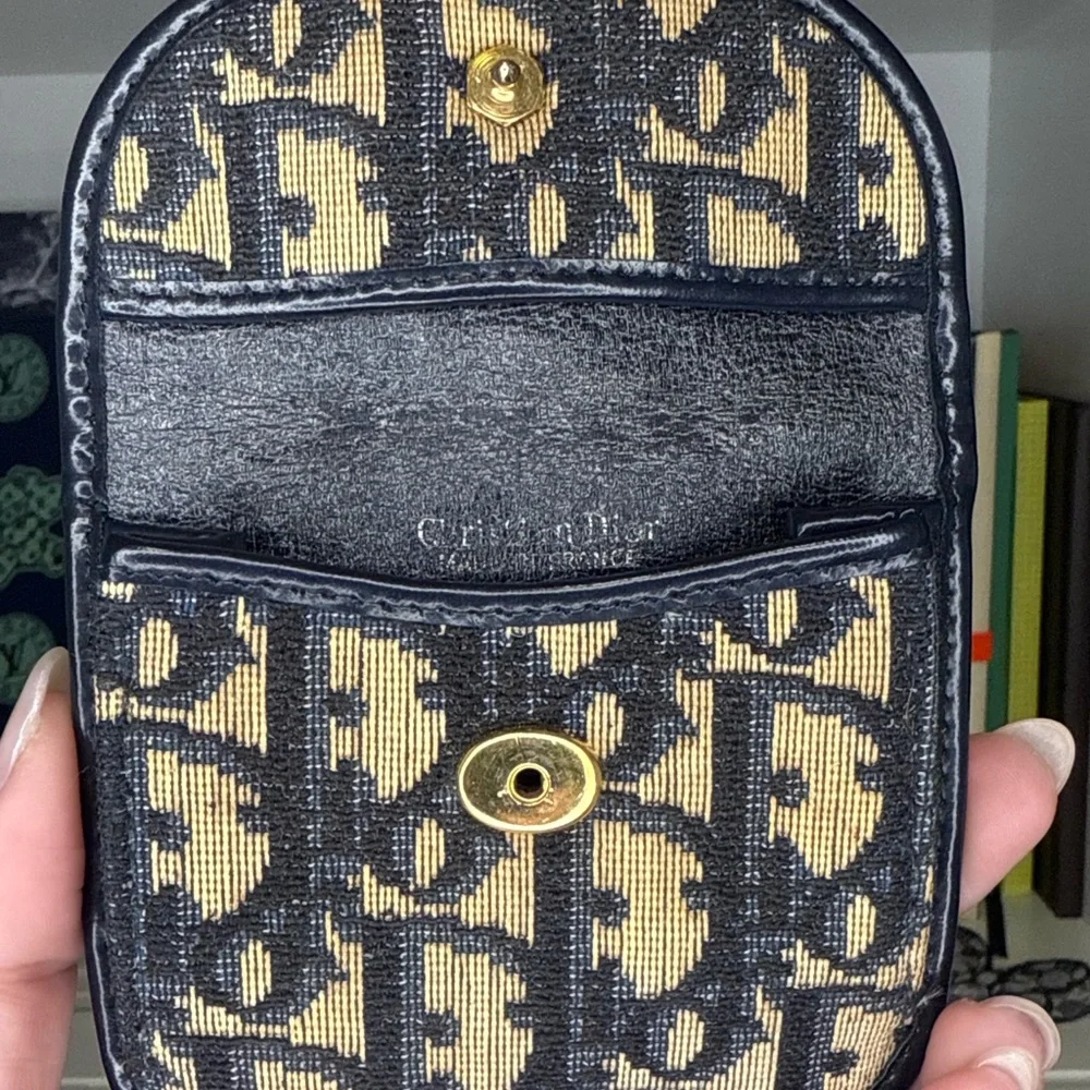 Dior Navy Patterned coin Pouch vintage